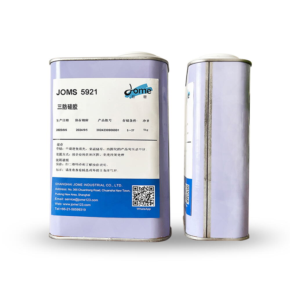 Single-component solvent-free elastic silicone rubber conformal coating